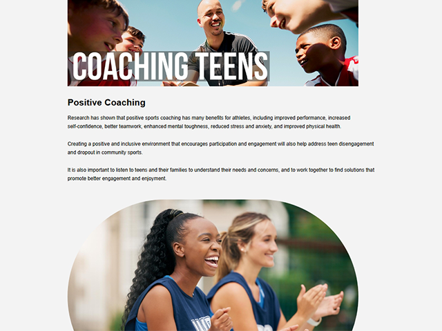 web_sport Coaching Teens